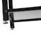 Flash Furniture Easton 3-Tier Wooden Entryway Bench, Metal Mesh Shoe Storage Shelves, Blackwash, Black Metal Frame HGWA-BCH-MTL-3T-BLKWSH-GG - alternate 10